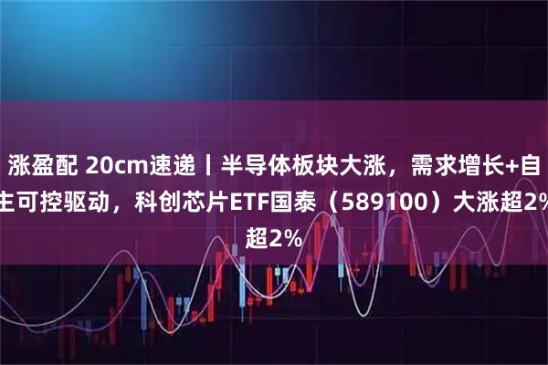 涨盈配 20cm速递丨半导体板块大涨，需求增长+自主可控驱动，科创芯片ETF国泰（589100）大涨超2%